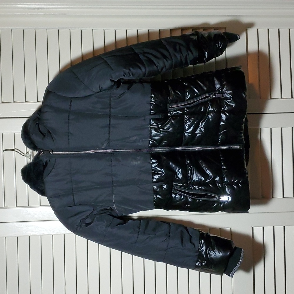 Host Pick! Girl's Puffer Jacket Cheetah Size Medium 10 - 12